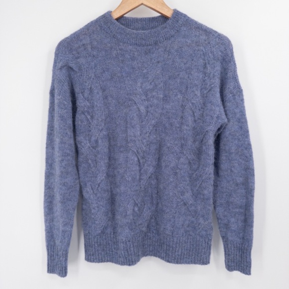 Vineyard Vines Blue Alpaca Sweater Womens XXS Merino Wool Cozy Soft‎ Girl Luxury